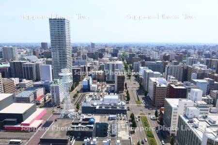 テレビ塔より創成川イースト