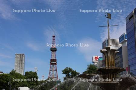 大通公園とテレビ塔