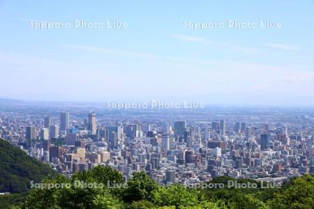 幌見峠ラベンダー園より市街展望
