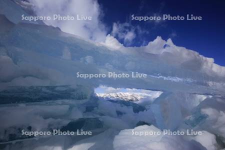 屈斜路湖の御神渡り